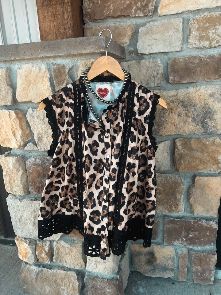 Leopard Lace Tank