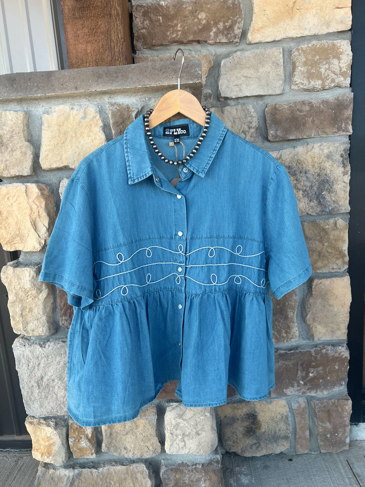 Denim Loopty Lou Top