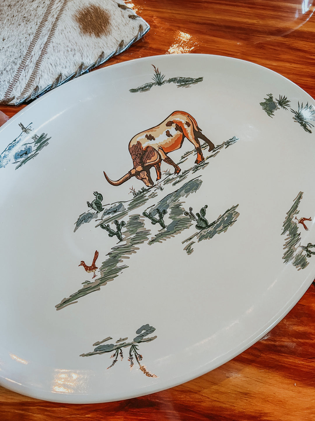 Ranch Life in Color Serving Platter