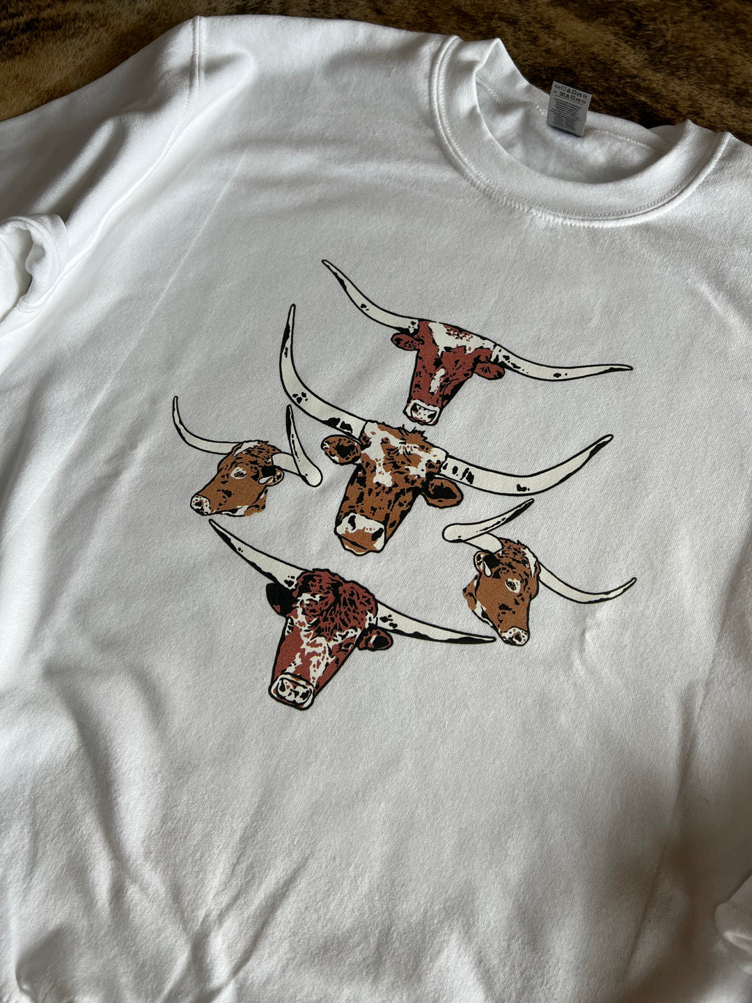 Longhorn Collage Crewneck