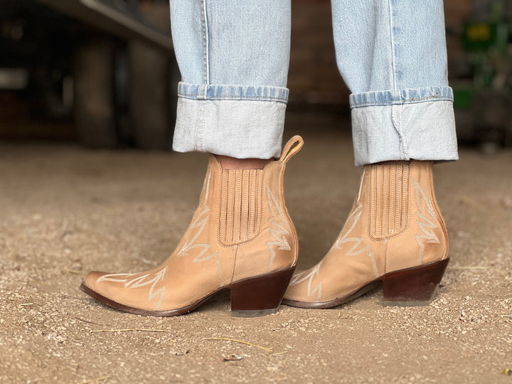 Chelsea Bone Old Gringo Booties