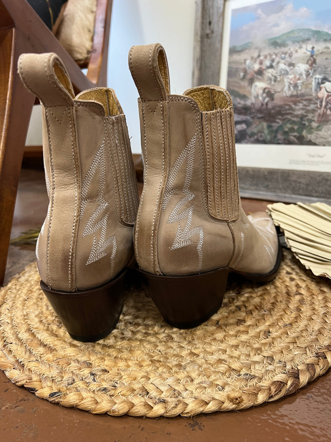 Chelsea Bone Old Gringo Booties