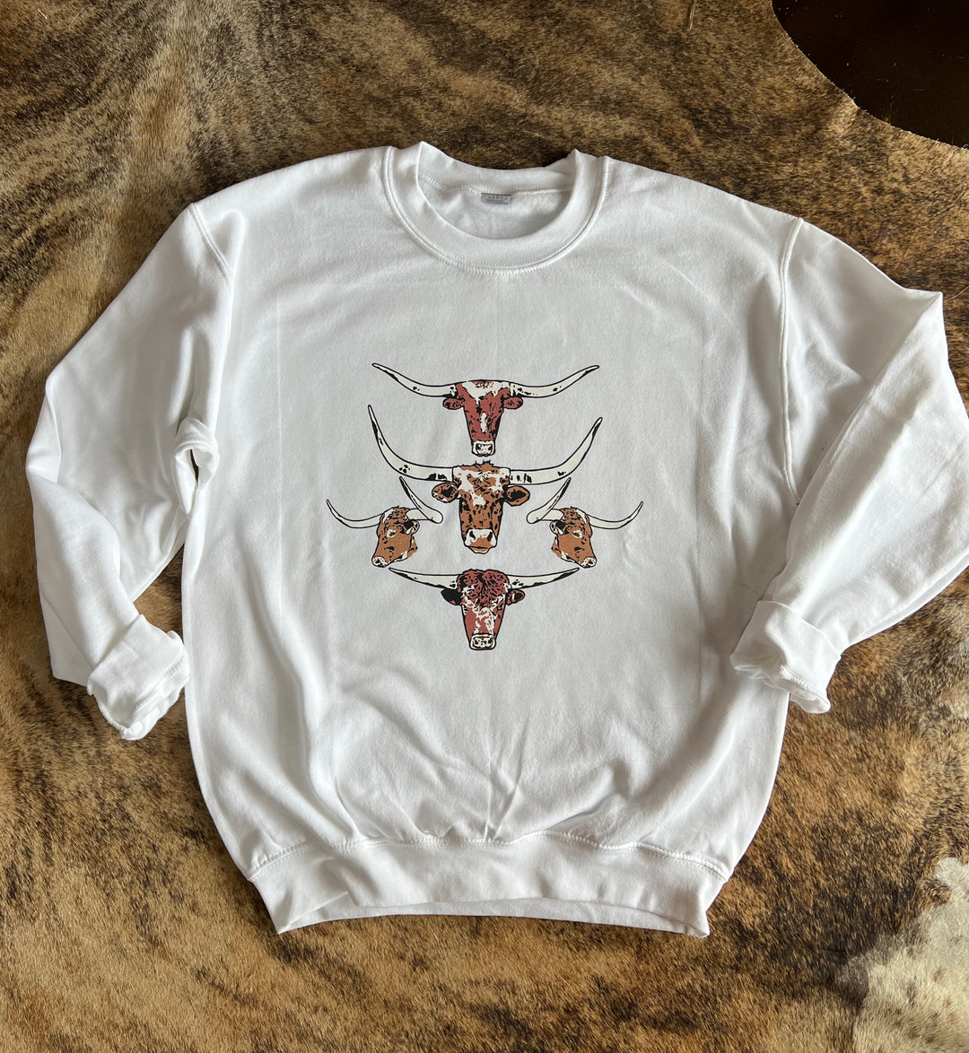 Longhorn Collage Crewneck