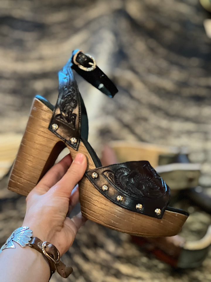 The Catahoola Heels-Black