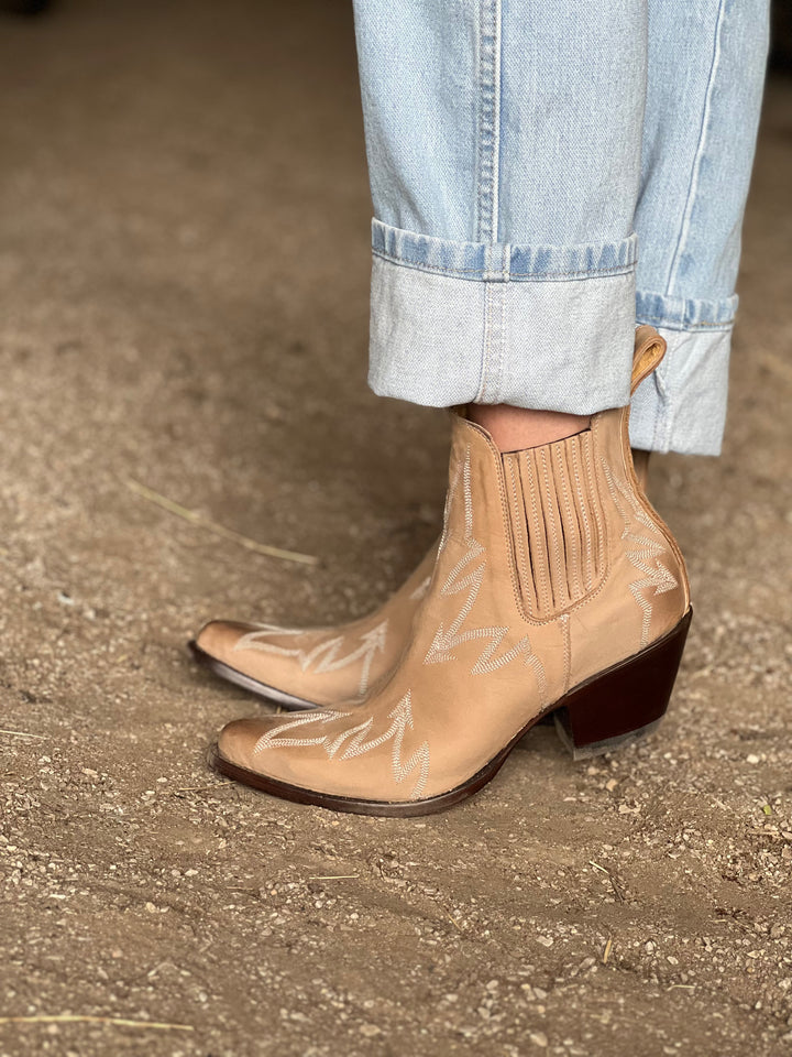 Chelsea Bone Old Gringo Booties