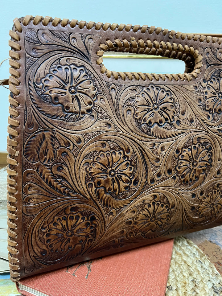 The Reid Tooled Leather Bag